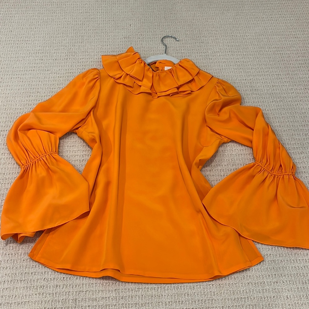 Tory Burch silk orange top